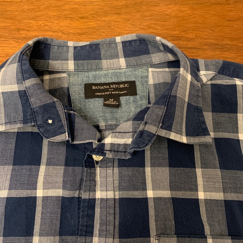 Banana Republic Short-Sleeved Button-Down